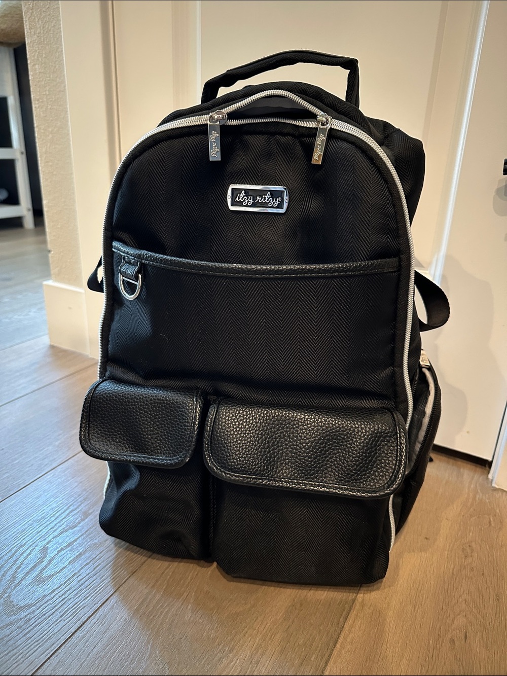Itzy Ritzy Black Boss Diaper Bag